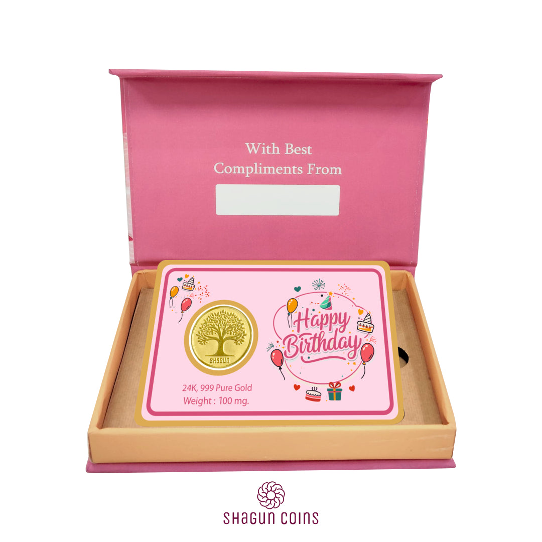 100mg Gold Coin - Birthday