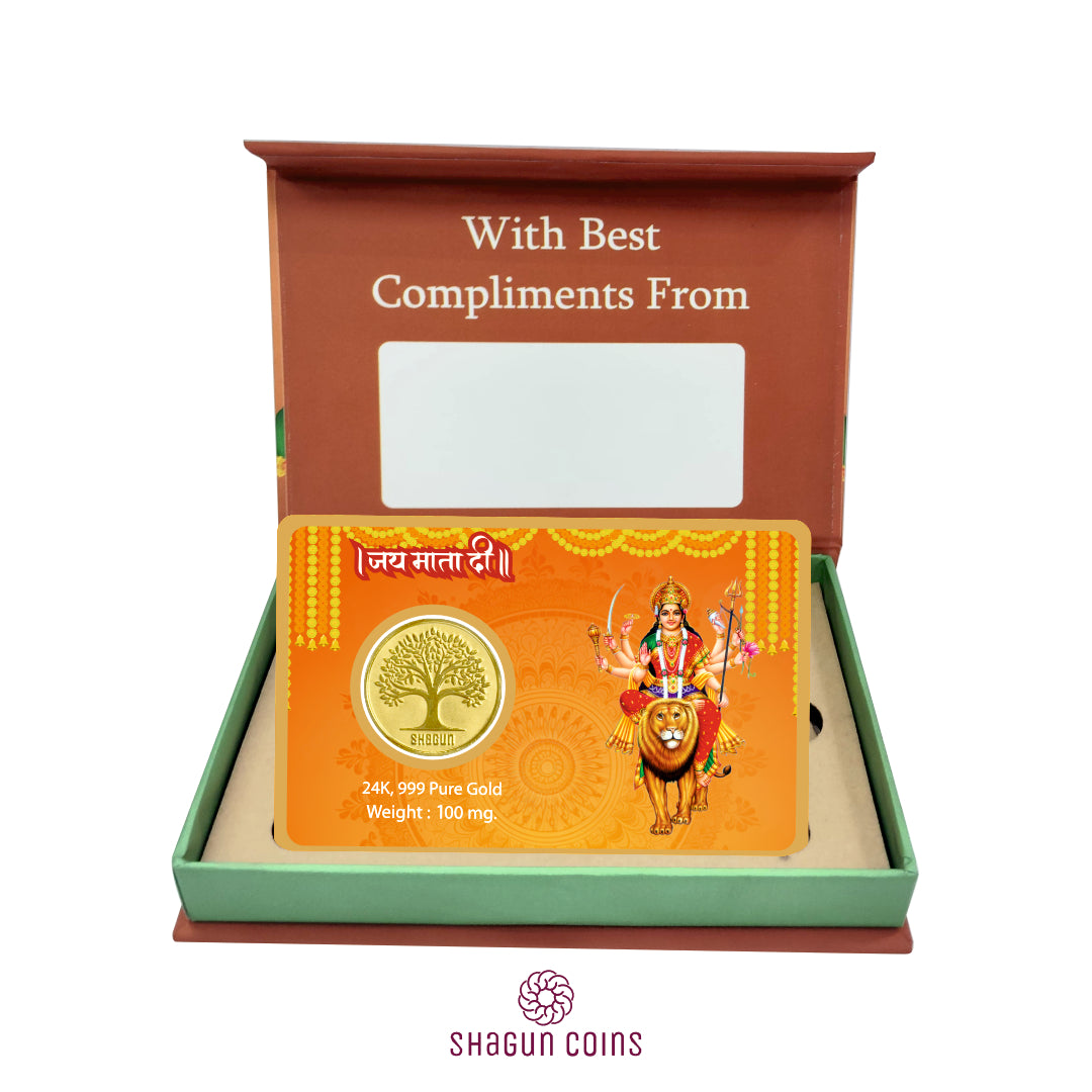 100mg Gold Coin - Jai Mata Di