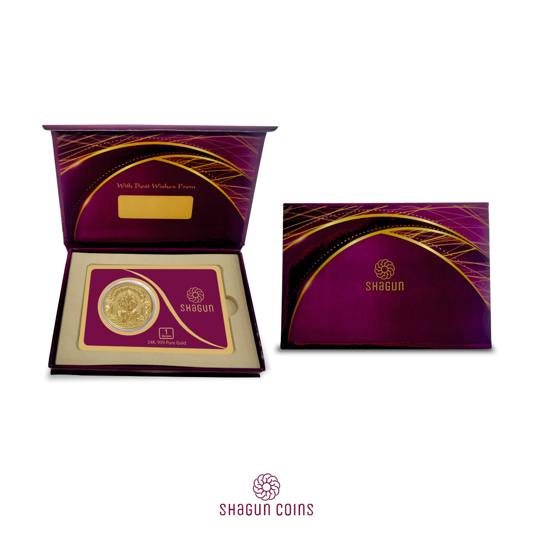 1 Gram Gold Coin - Ganesh Ji