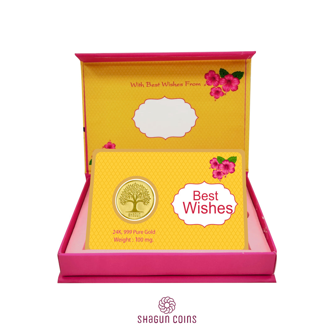 100mg Gold Coin - Best Wishes