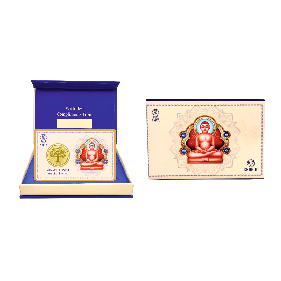 100mg Gold Coin - Mahavir Ji