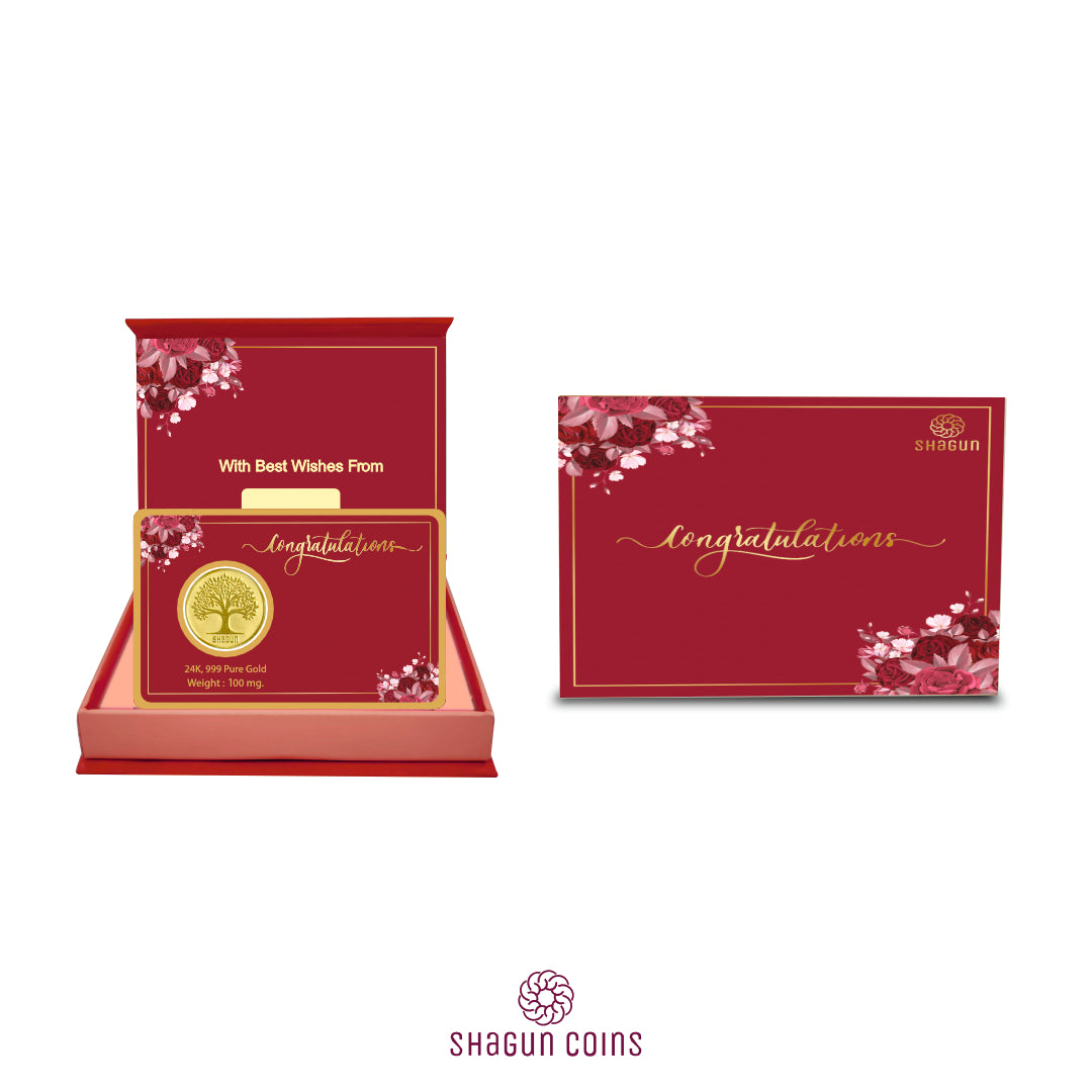 100mg Gold Coin - Congratulations