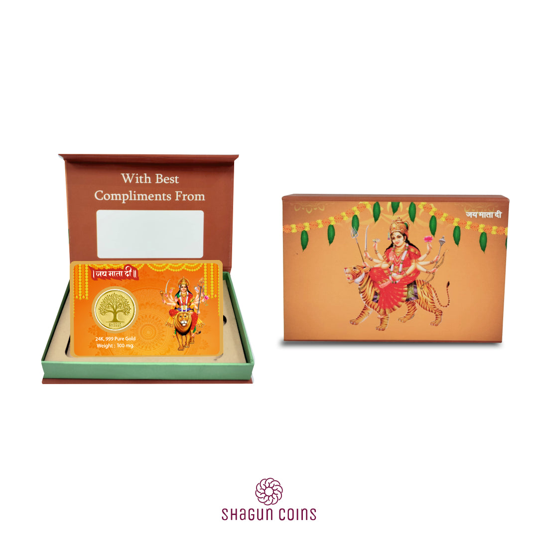 100mg Gold Coin - Jai Mata Di