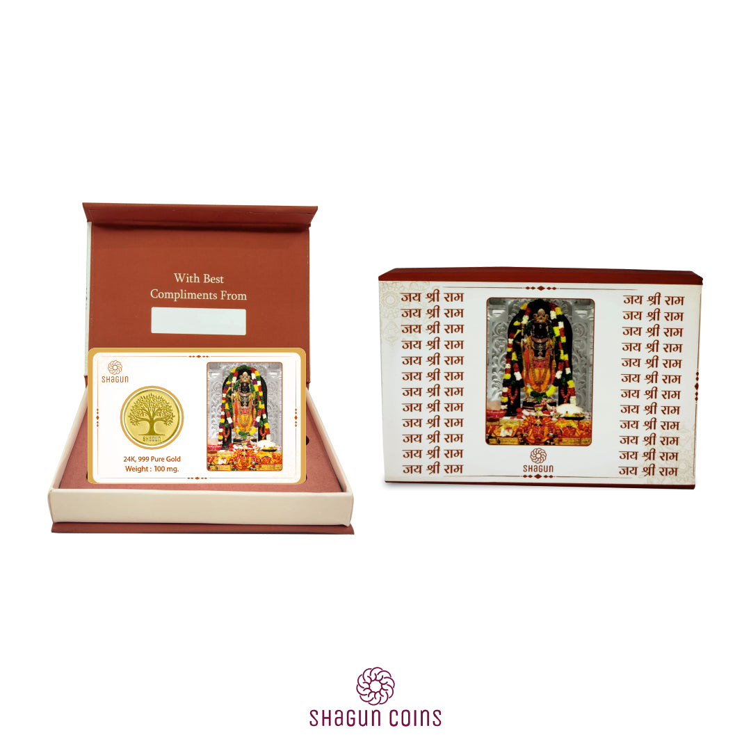 100mg Gold Coin - Ram Lalla Ji