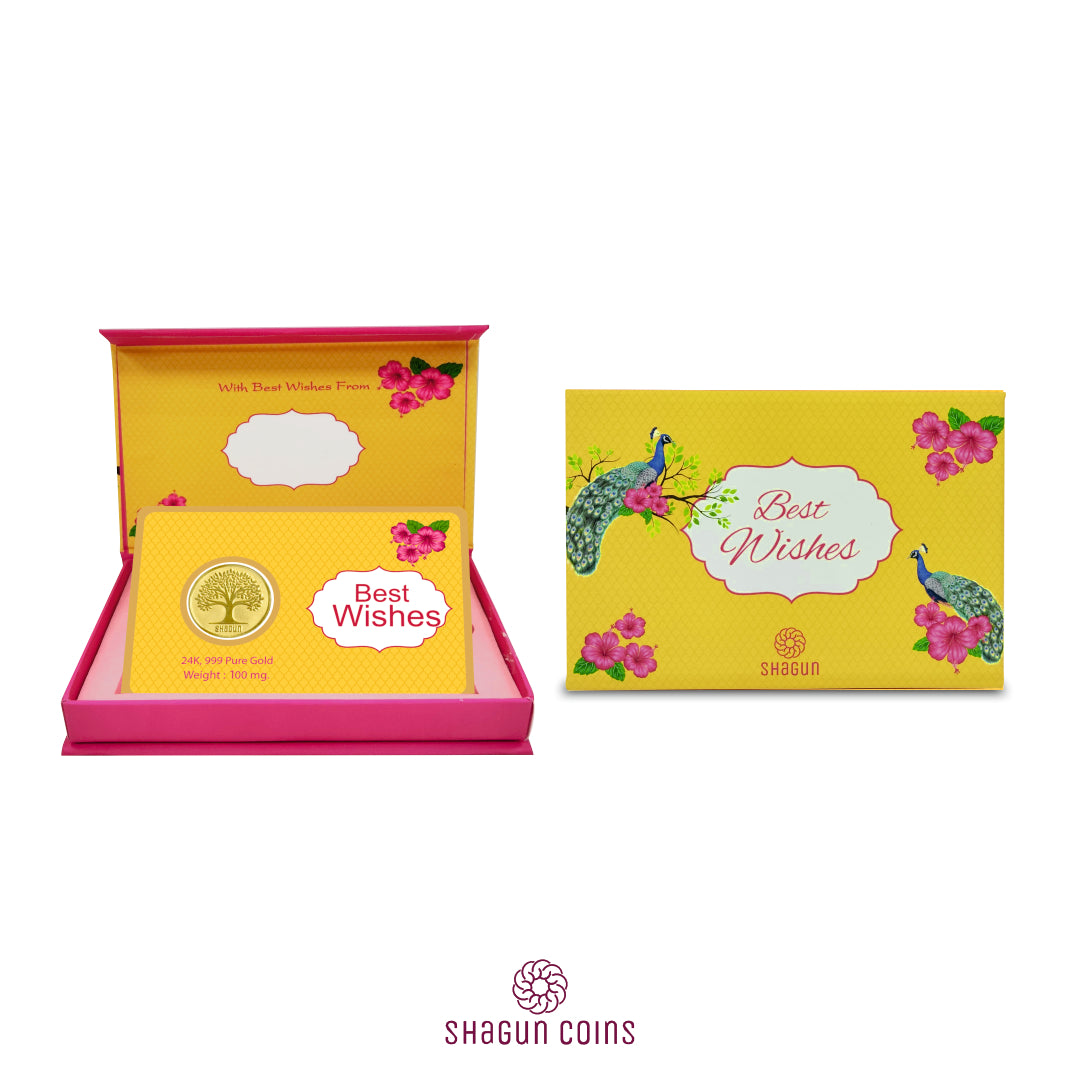 100mg Gold Coin - Best Wishes