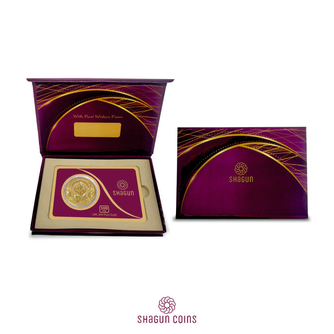 500mg Gold Coin - Ganesh Ji