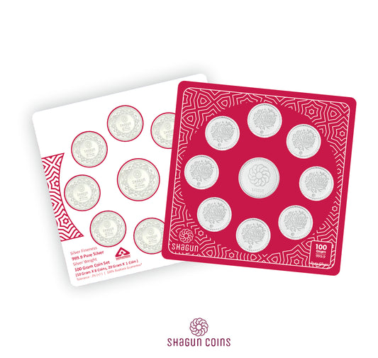 100g Silver Coin Set - Anniversary