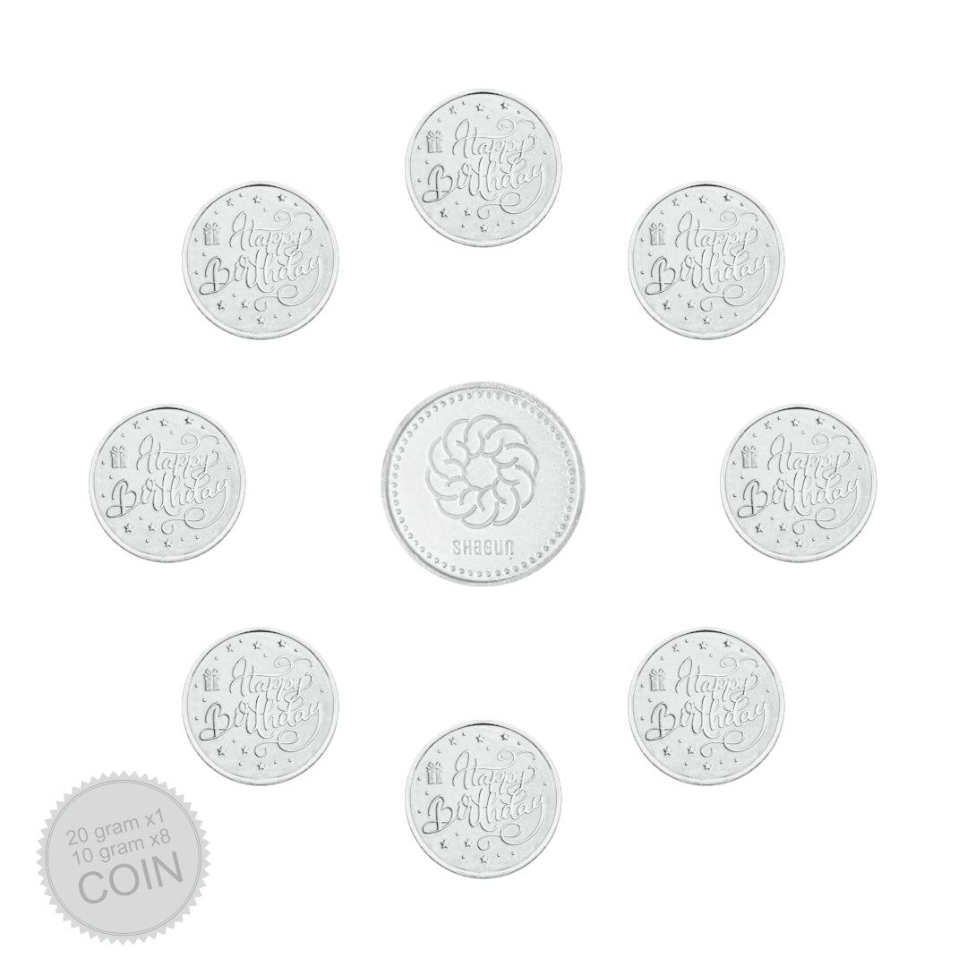 100g Silver Coin Set - Birthday