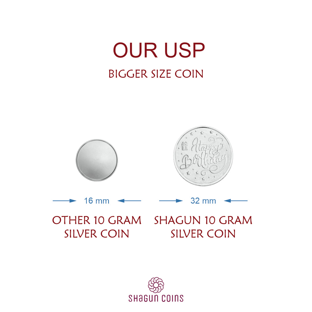 100g Silver Coin Set - Birthday