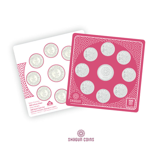 100g Silver Coin Set - Birthday