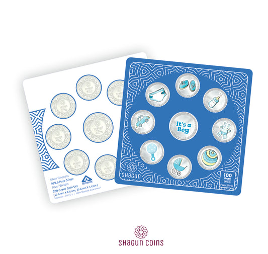 100g Silver Coin Set - It's Boy