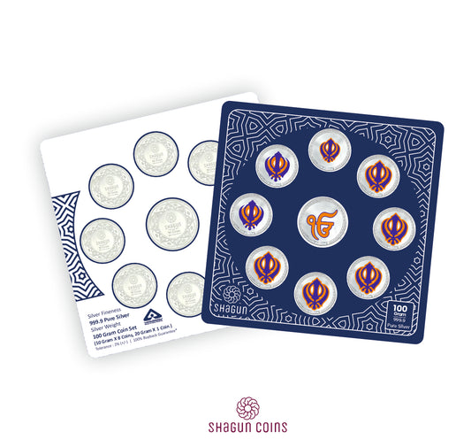100g Silver Coin Set - Khanda