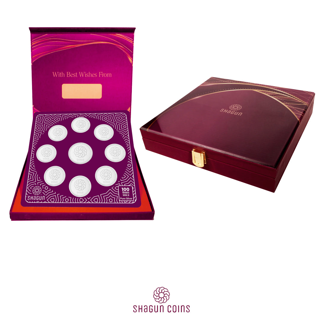 100 Silver Coin Set - Shagun