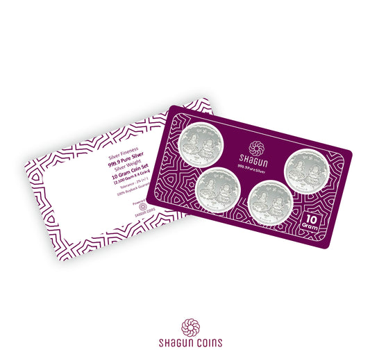 10 Gram Silver Coin Set - Lakshmi Ji