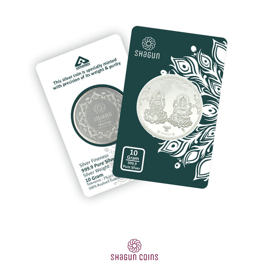 10 Gram Silver Coin - Lakshmi Ganesh Ji