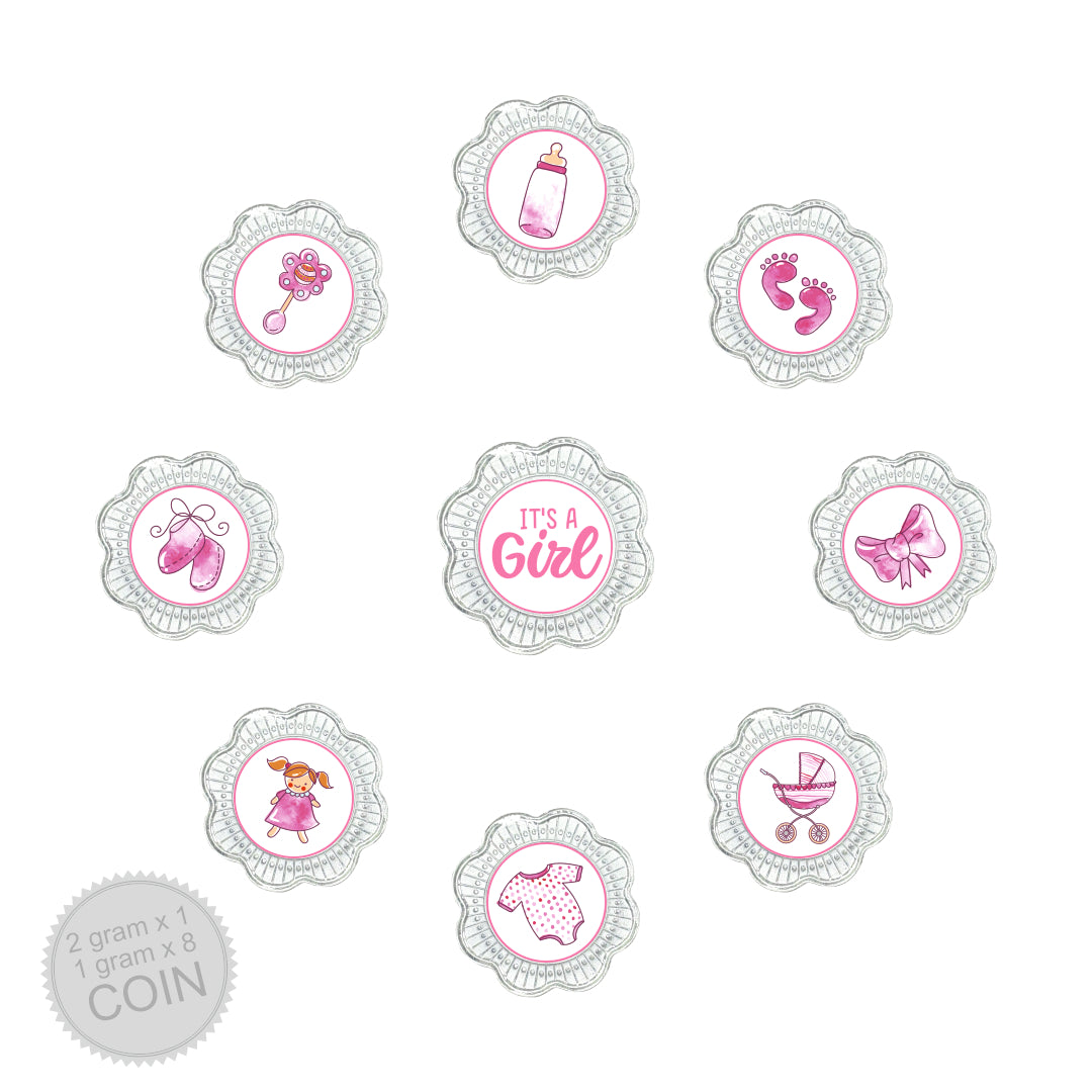 10g Silver Coin Set - Its A Girl