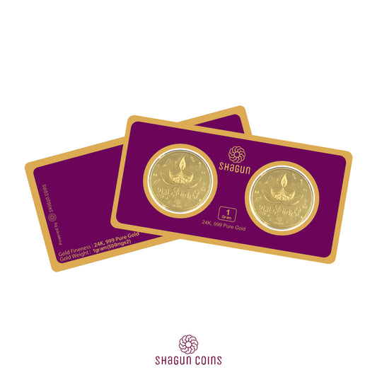 1 Gram Gold Coin Set - Diwali 1