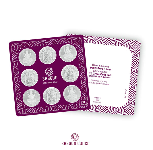 20 Gram Silver Coin Set - Diwali 3