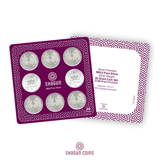 20 Gram Silver Coin Set - Diwali 2