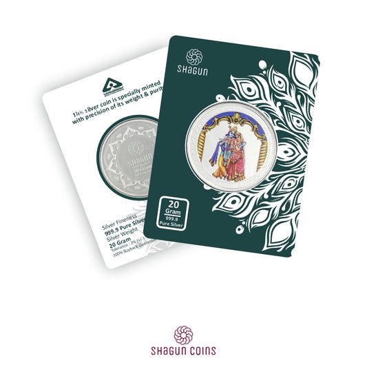20 Gram Silver Coin - Krishna Ji