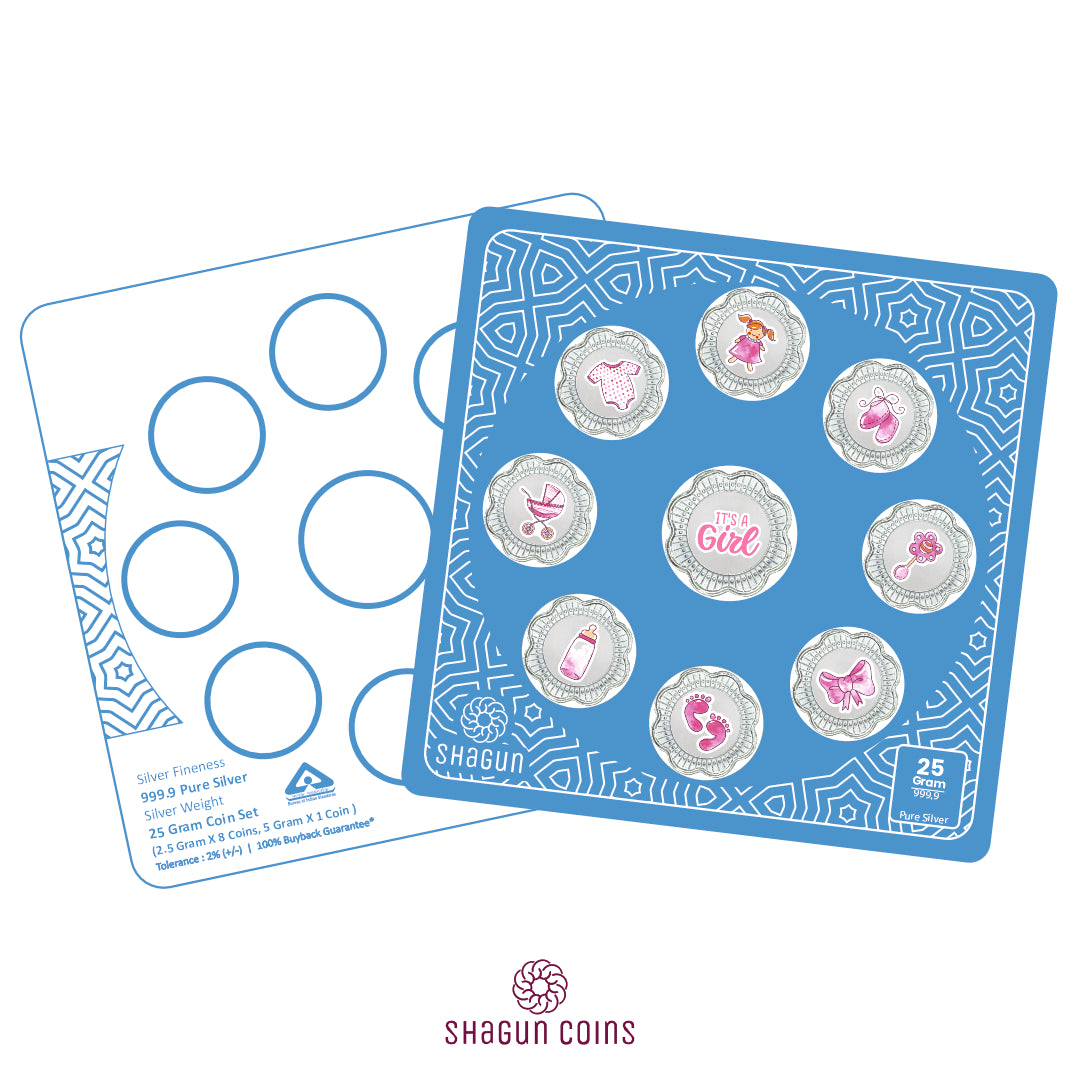 25g Silver Coin Set - It's Girl