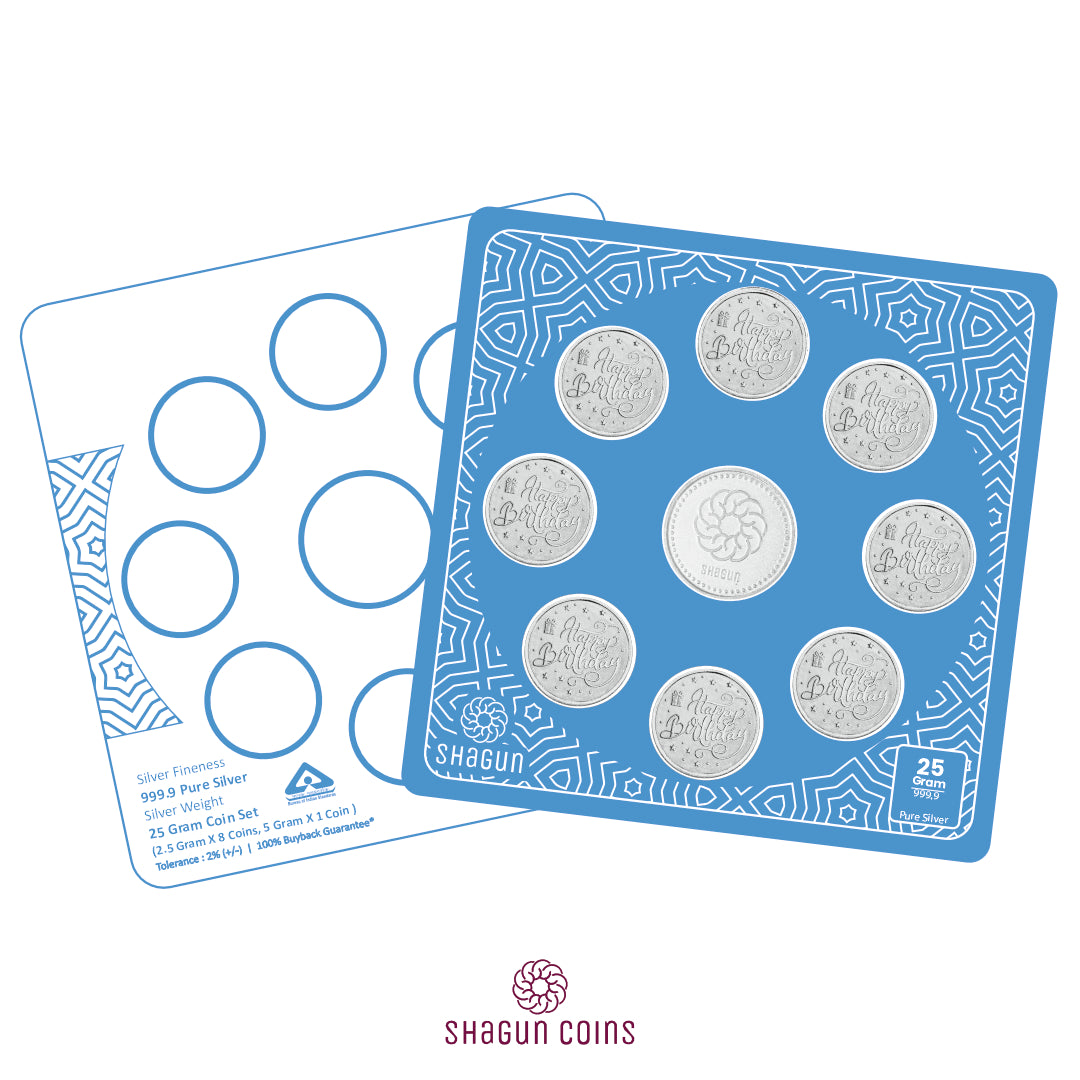 25g Silver Coin Set - Birthday