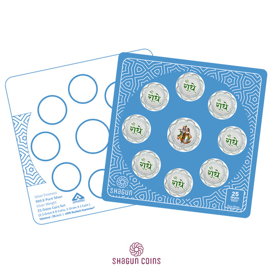 25g Silver Coin Set - Krishna Ji