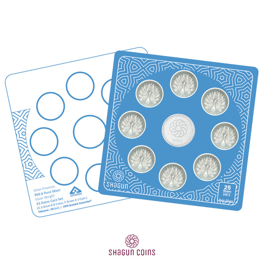 25g Silver Coin Set - Peacock