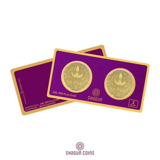2 Gram Gold Coin Set - Diwali 2