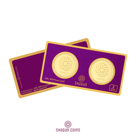 2 Gram Gold Coin Set
