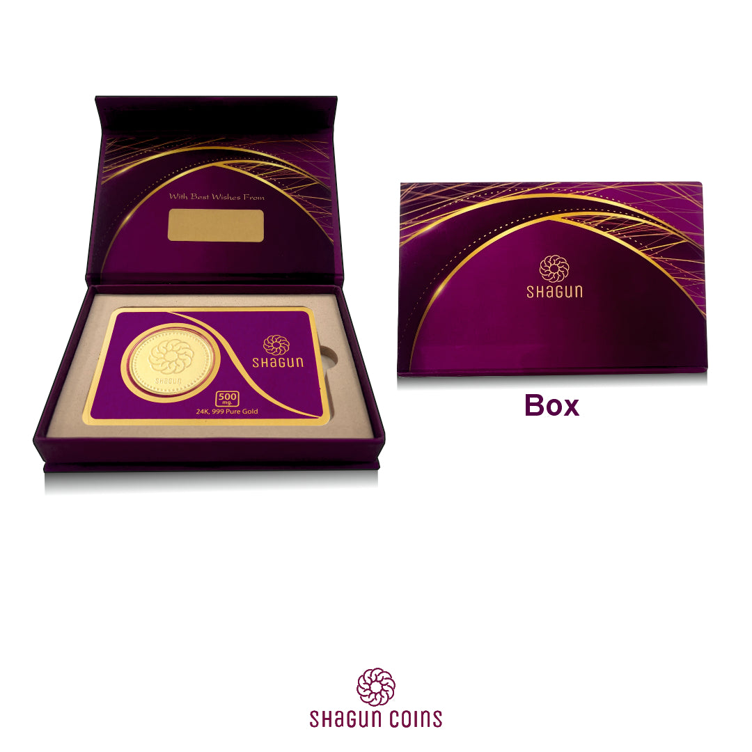 500mg Gold Coin - Shagun