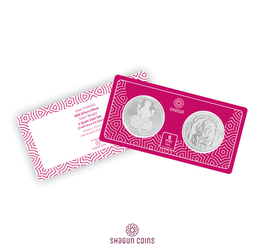 5 Gram Silver Coin Set - Diwali 3