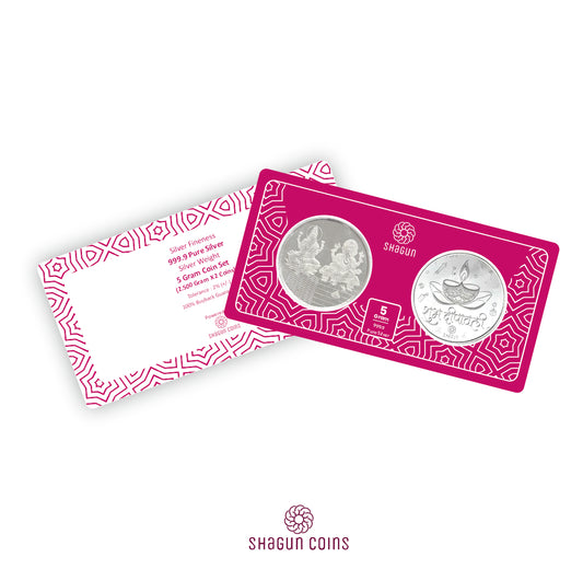 5 Gram Silver Coin Set - Diwali 4