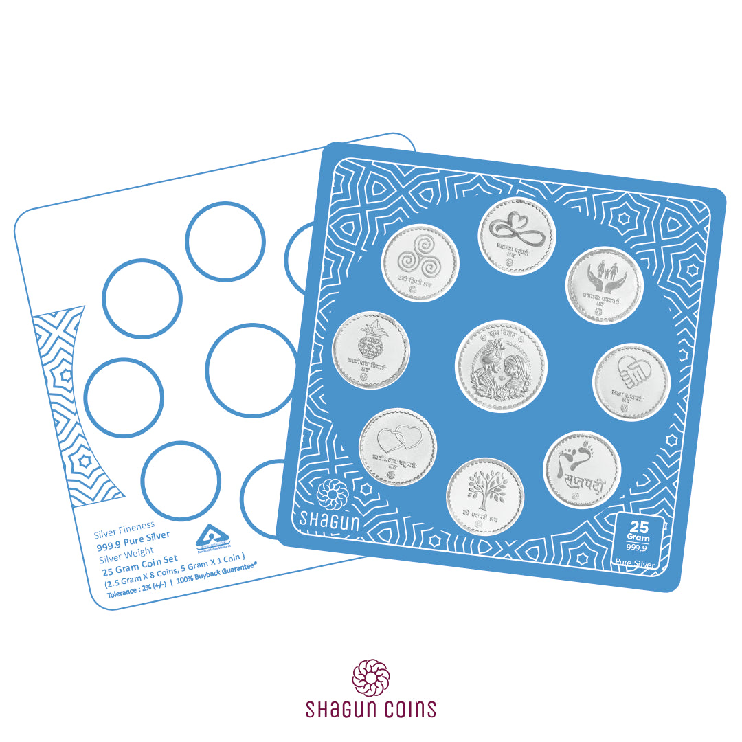 25g Silver Coin Set - Saptpadi