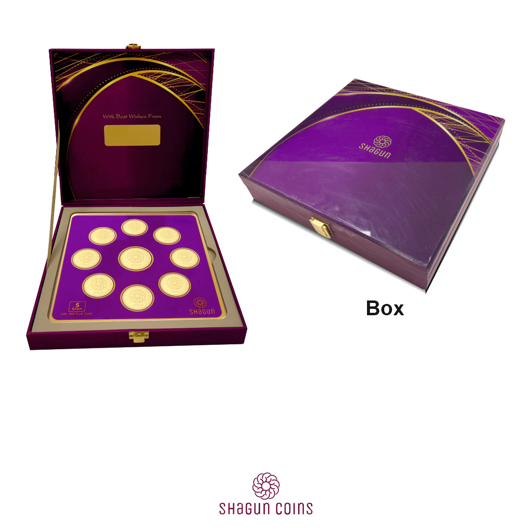 5 Gram Gold coins set - Shagun