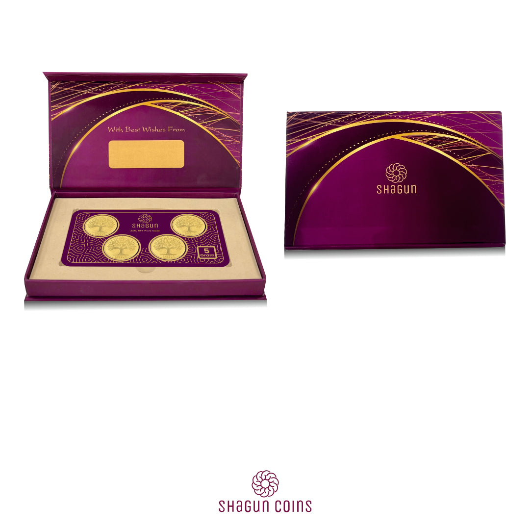 5 Gram Gold coins set - Tree 2