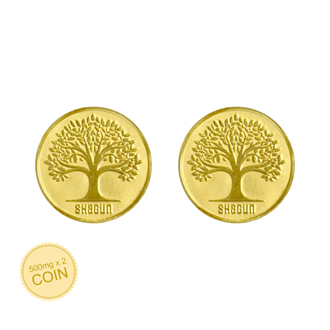 1 Gram Gold Coin Set - Tree