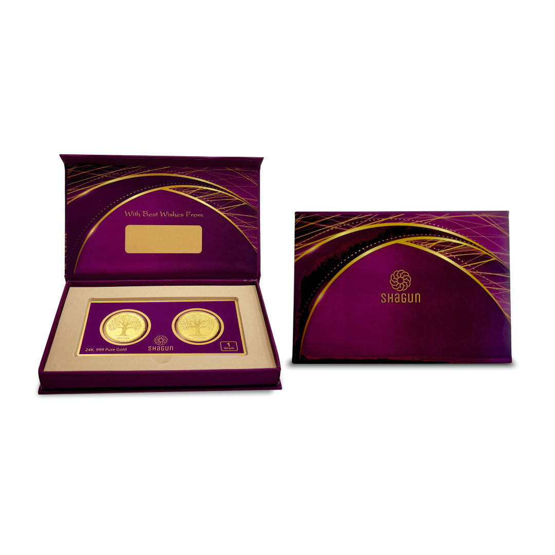 1 Gram Gold Coin Set - Tree