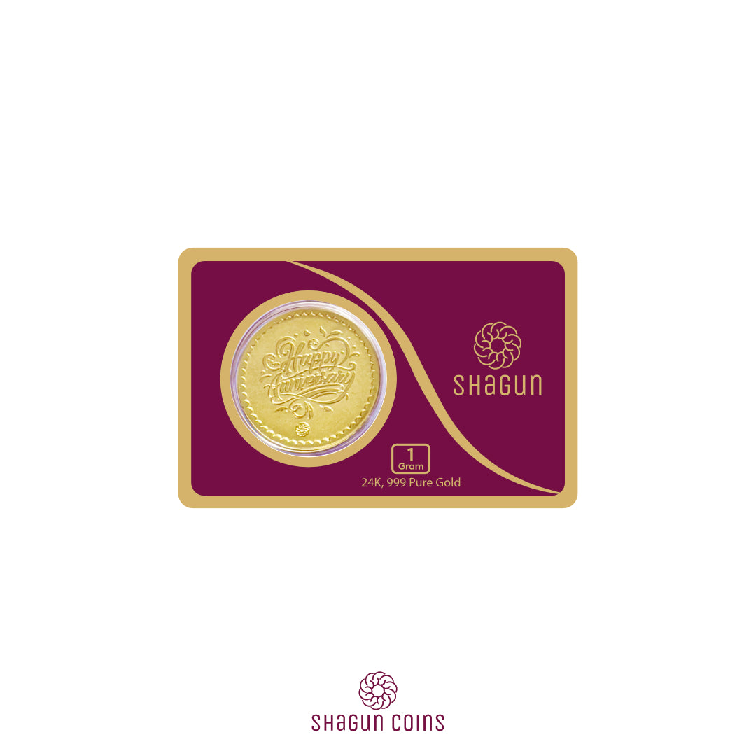 1 Gram Gold Coin - Anniversary