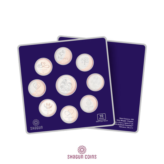 10g Silver Coin Set - Wedding Baarat