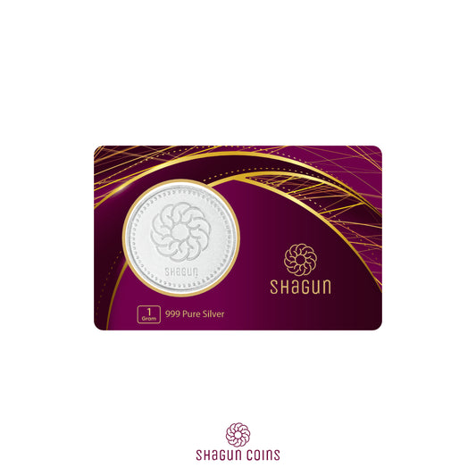 1 Gram Silver Coin - Shagun (Wine)