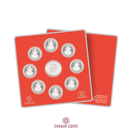 10g Silver Coin Set - Lakshmi Ji