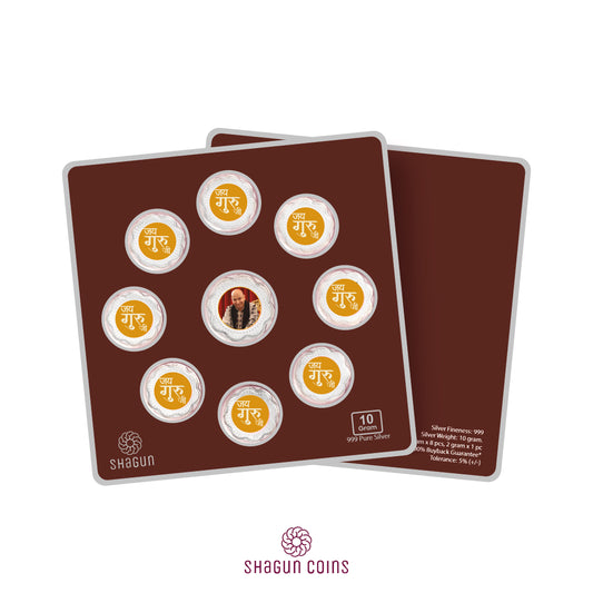 10g Silver Coin Set - Guru Ji