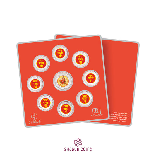 10g Silver Coin Set - Durga Mata