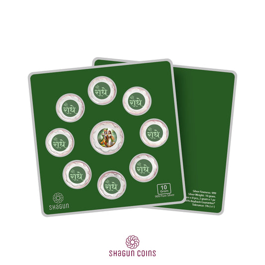 10g Silver Coin Set - Krishna