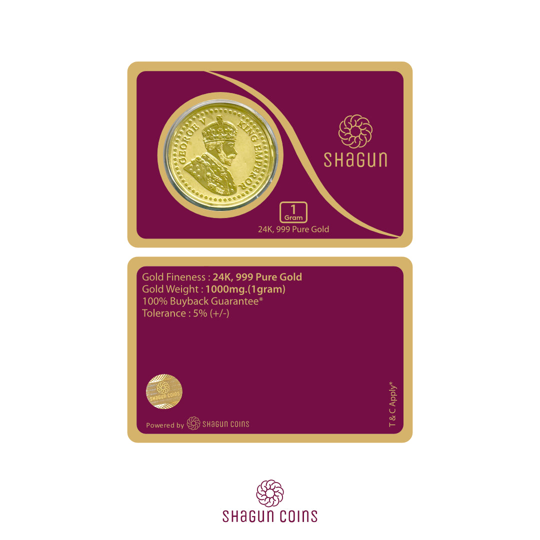 1 Gram Gold Coin - King