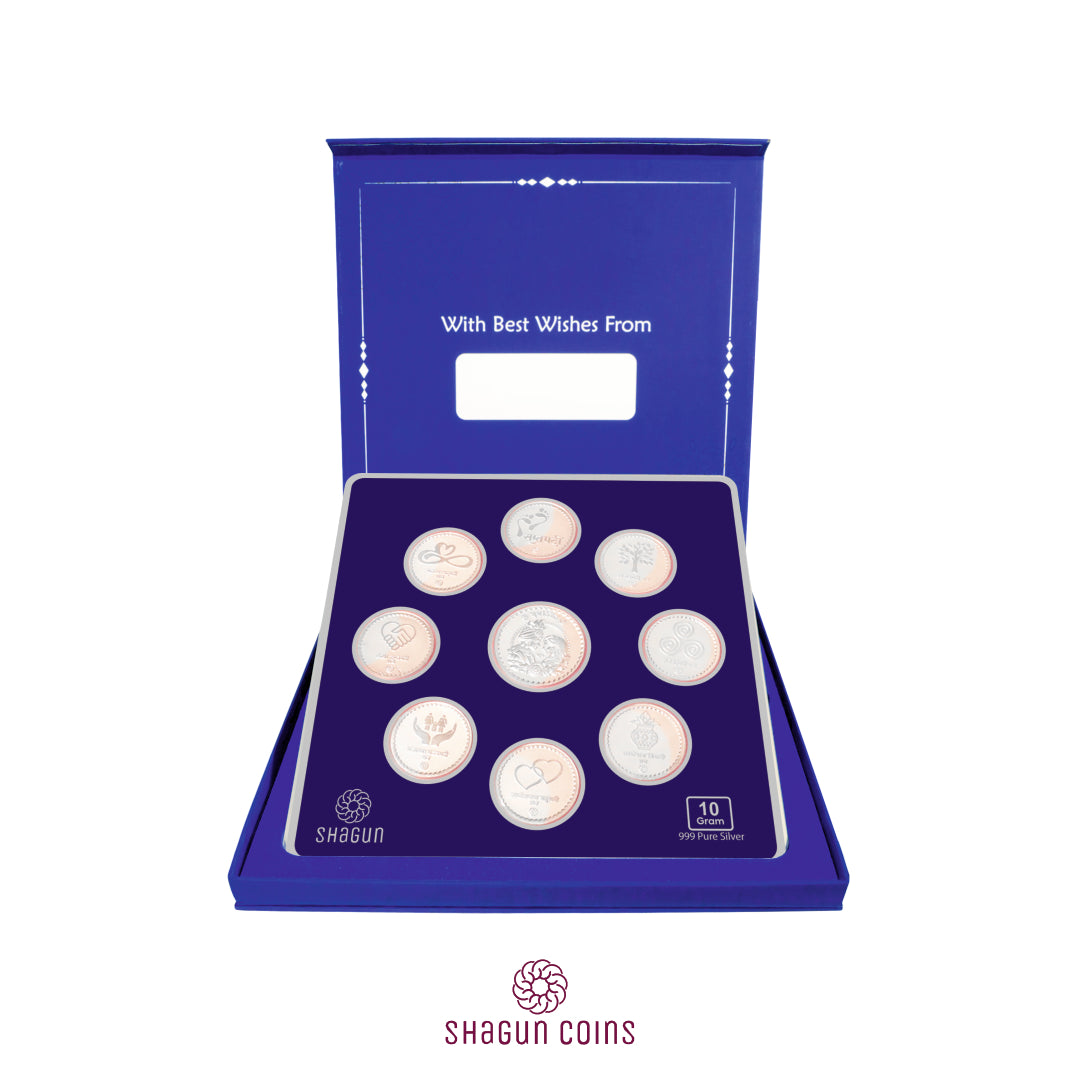 10g Silver Coin Set - Wedding Baarat