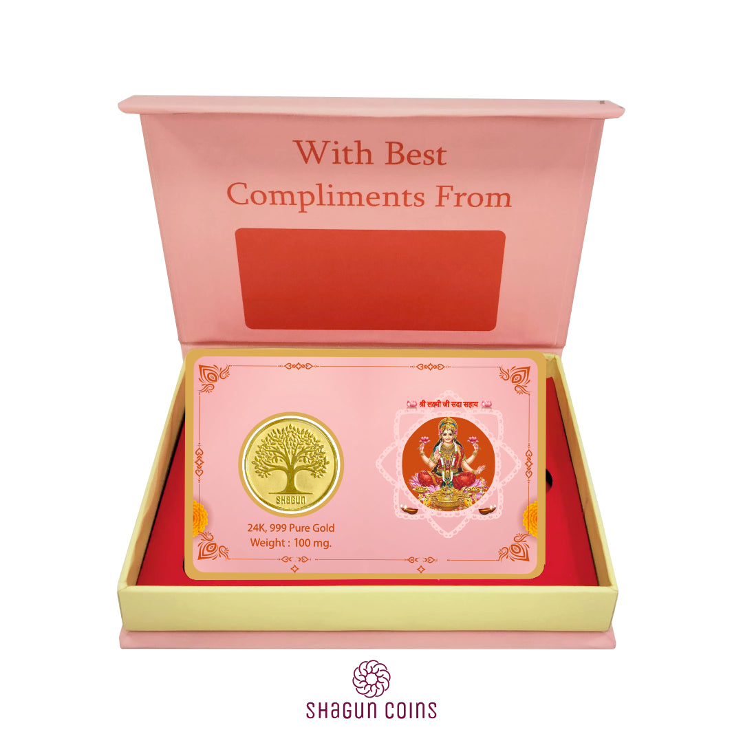 100mg Gold Coin - Laxmi Ji