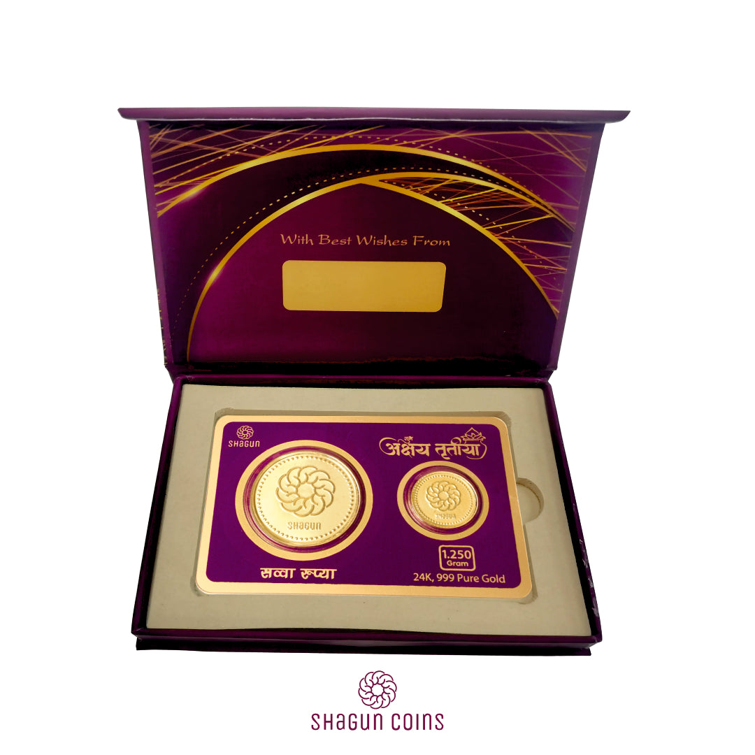 1.250 Gram Gold coin Set ( savva rupiya )